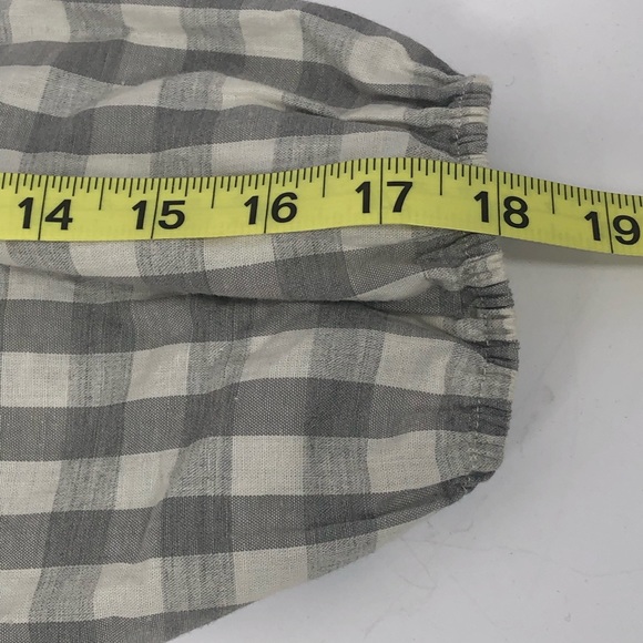 Hem & Thread Cream and Gray Willie Top NWT M - Picture 6 of 8